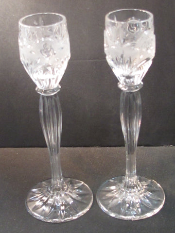 Candle sticks Pair Crystal