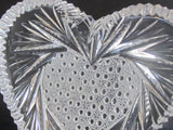 Hand Cut 24% lead crystal heart Paperweight signed Peter ORourke