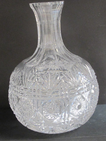 ABP cut glass Carafe Phoenix , Antique crystal