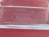 Signed Tiffany Glass candle sticks USA , crystal