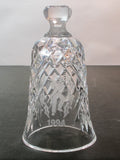 Signed Waterford Hand Cut glass Christmas 1994 BELL