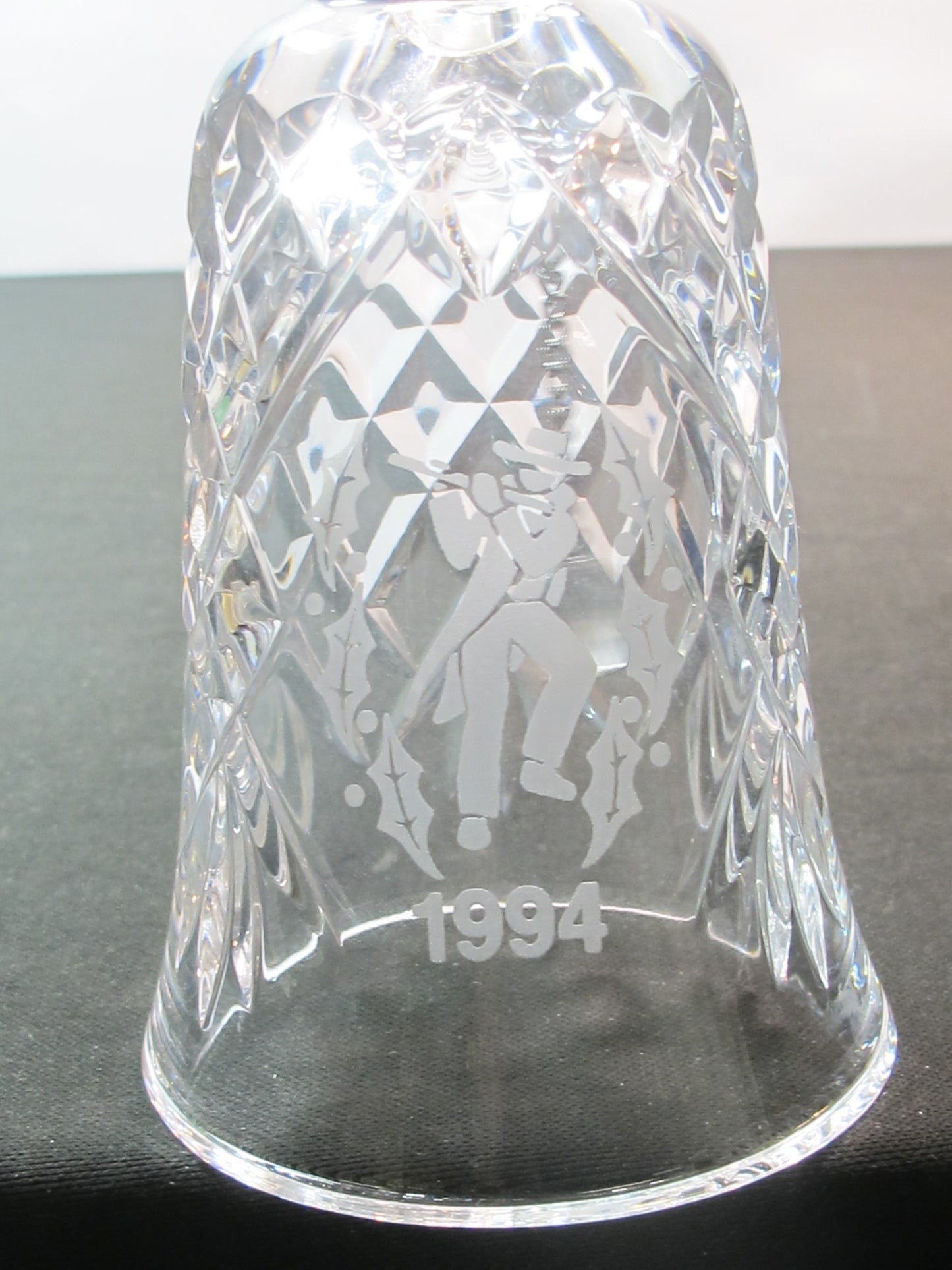 Signed Waterford Hand Cut glass Christmas 1994 BELL
