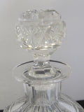 Cut glass Russian pattern decanter glass Hand cut