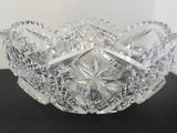 ABP cut glass bowl American brilliant blown blank