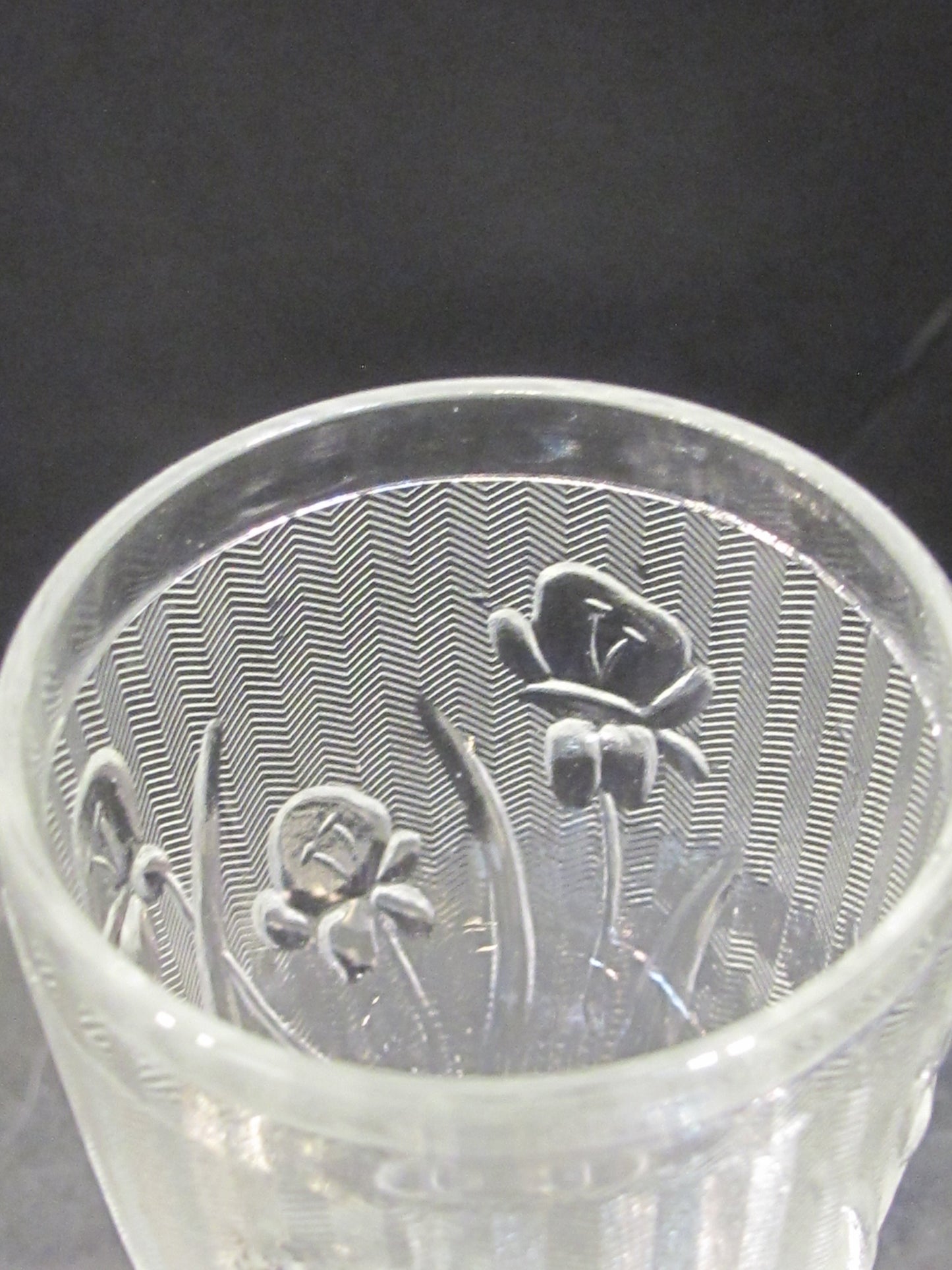 4 piece Iris herringbone cordial glass