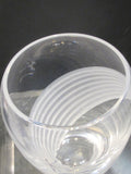 Cut Glass vase Lenox USA crystal Windswept Signed