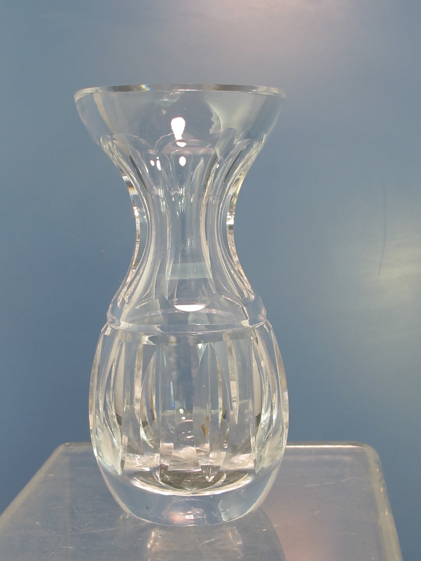 Signed Waterford crystal bud vase