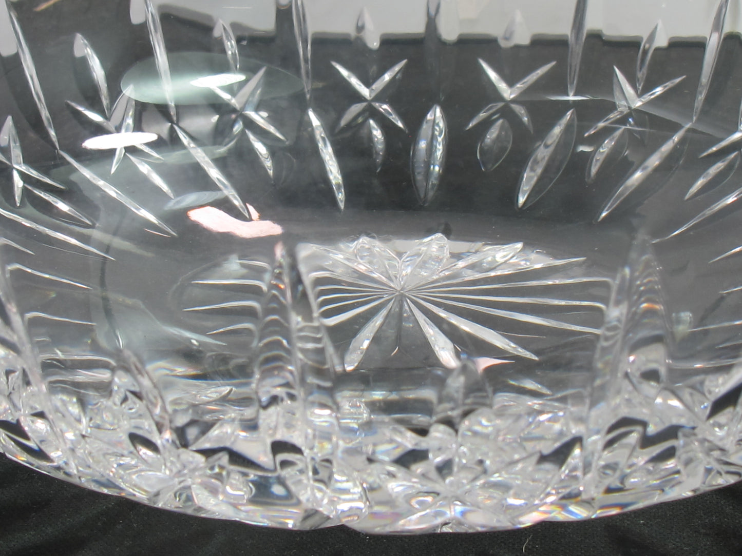 Crystal bowl hand cut glass mouth blown Alantas