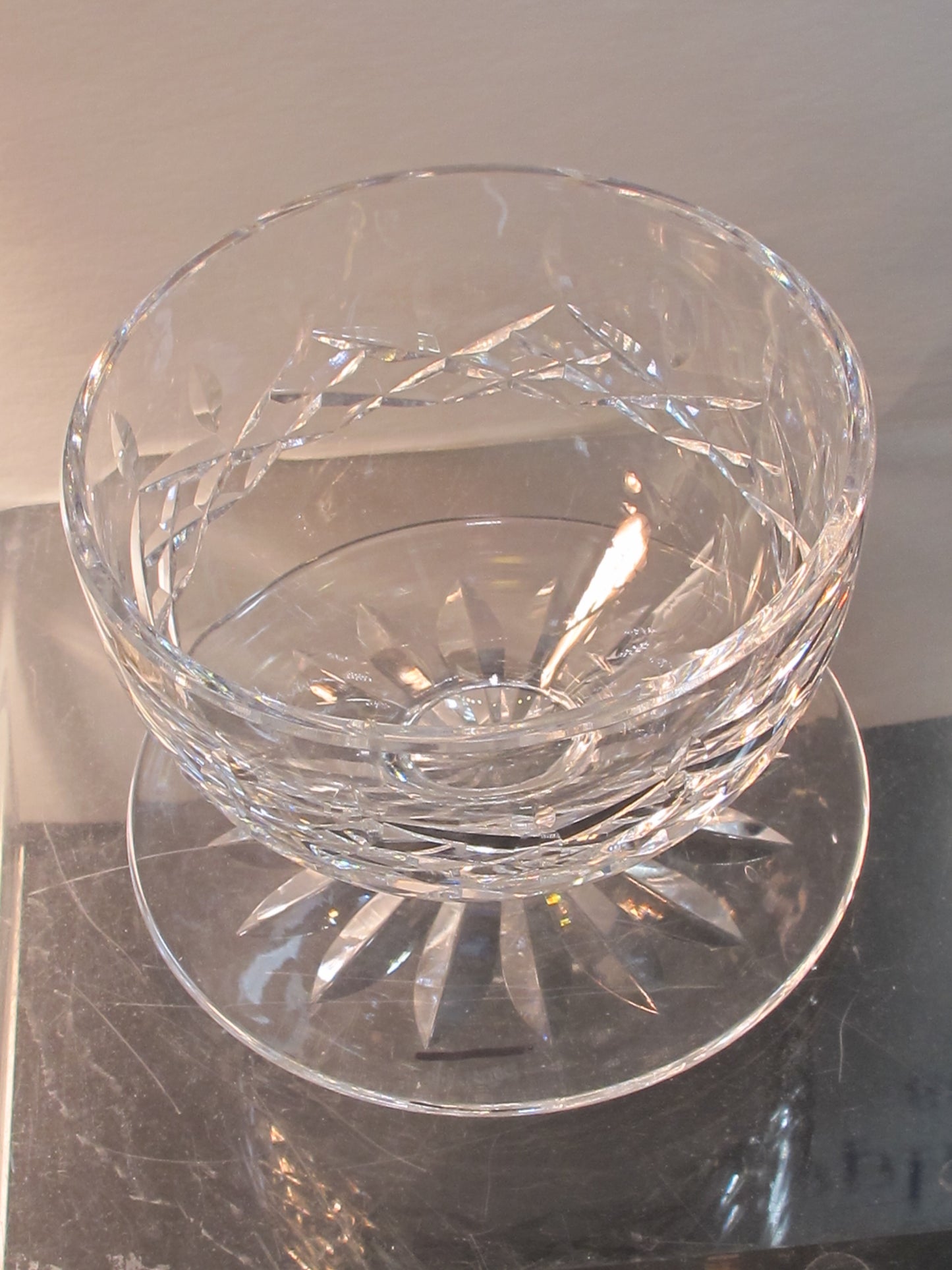 Signed Waterford CUT GLASS lismore shrimp crystal Ireland