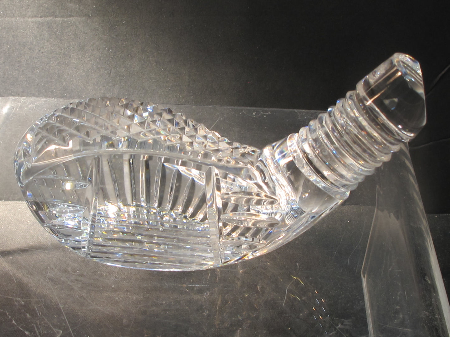 Signed Waterford crystal golf putter paperweight