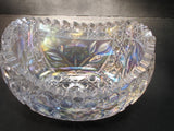 L E Smith Glass -iridesent oval bowl