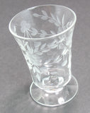 Hand cut cordial glass Seneca? 1960's