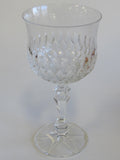 Cut glass goblet stemware bell shape