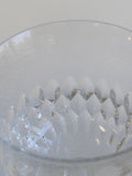 Cut glass goblet stemware bell shape