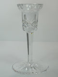 Signed Waterford CUT GLASS pair candle sticks