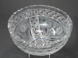 ABP cut glass bowl fern 5219