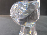 Signed Baccarat glass bird