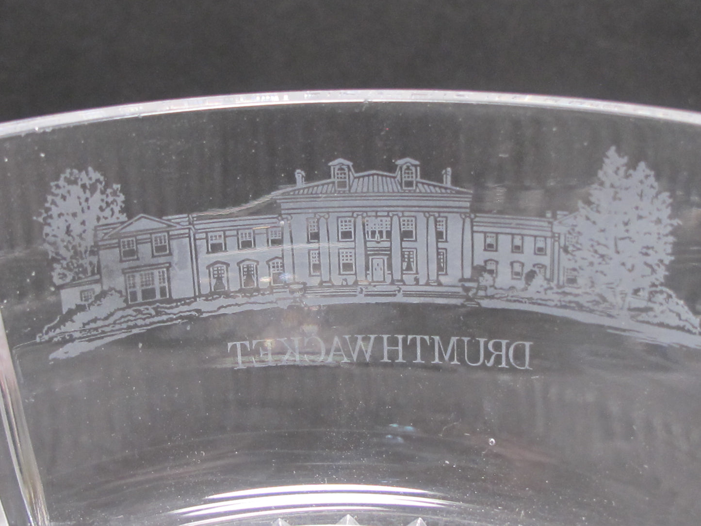 Drumthwacket Lenox Cut glass etched bowl Crystal