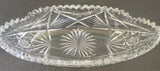 Signed Elite Crystal Cut Glass celery Blown blank Antique 523