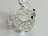 Swarovski mini rabbit crystal signed