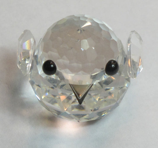Swarovski mini chick crystal signed black eyes