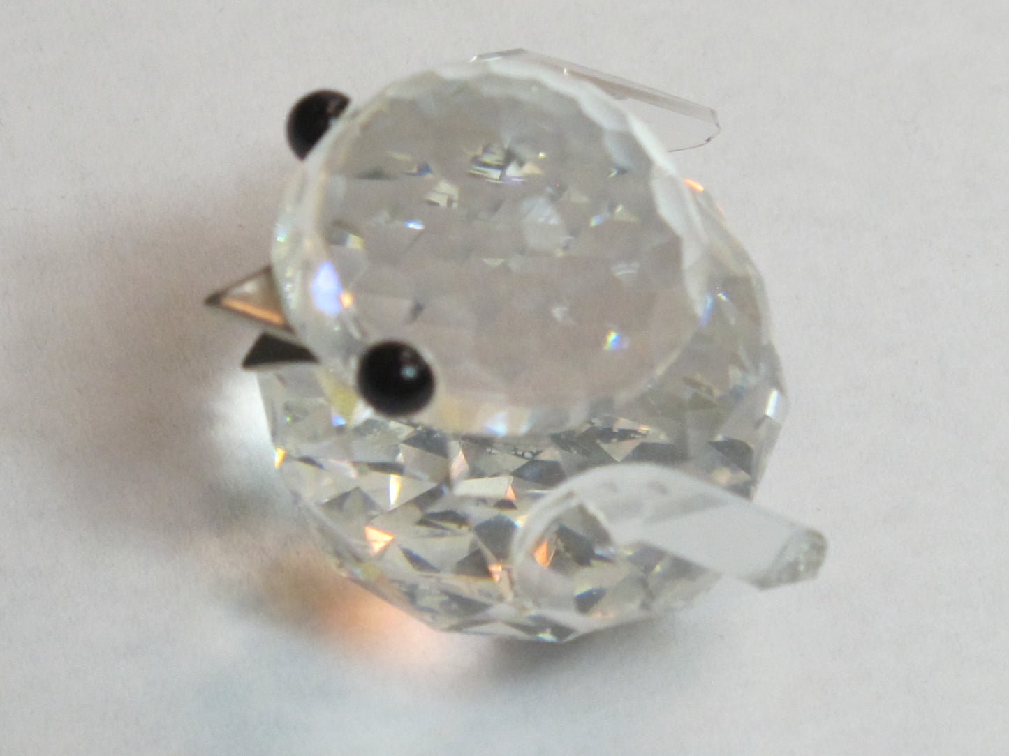 Swarovski mini chick crystal signed black eyes