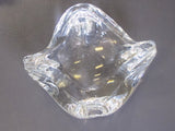 Steuben Signed small Glass freeform dish