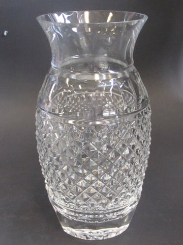 Signed Lenox Providence Cut glass  vase Crystal Made in USA