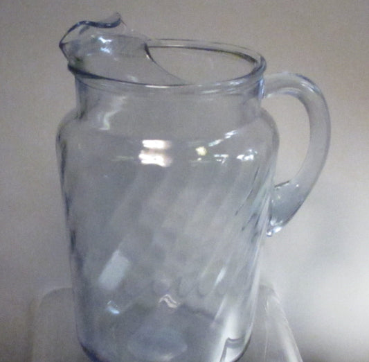 Indiana blue serene Glass pitcher
