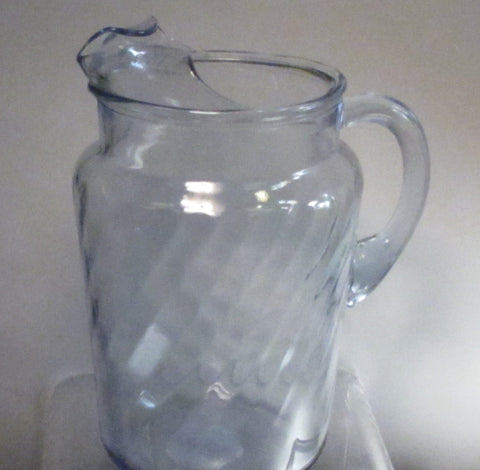 Indiana blue serene Glass pitcher