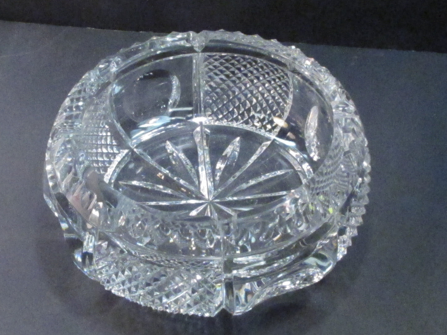 Cut glass Heavy ashtray crystal