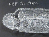ABP Crystal Cut Glass celery hobstar Sharp