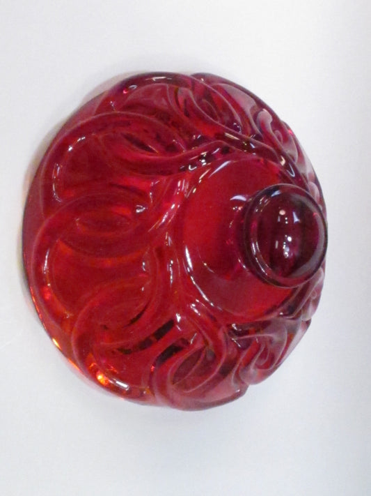 Glass jar lid Replacement red