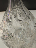 American Brilliant Period Cut Glass decanter, Antique  ABP