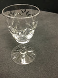 Webb Corbett Prince Charles Hand cut glass wine glass England - O'Rourke crystal awards & gifts abp cut glass