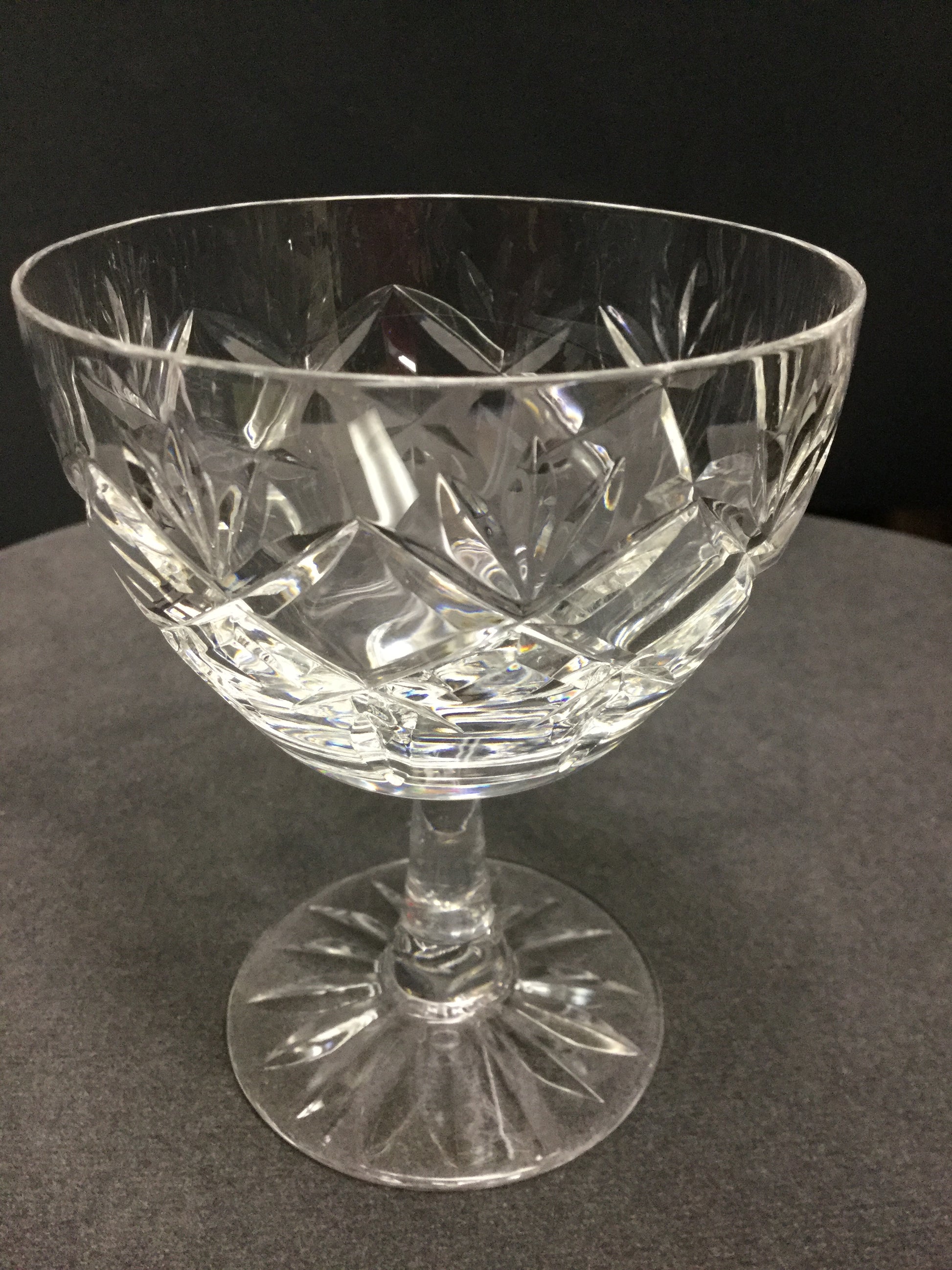 Webb Corbett Prince Charles Hand cut glass wine glass England - O'Rourke crystal awards & gifts abp cut glass