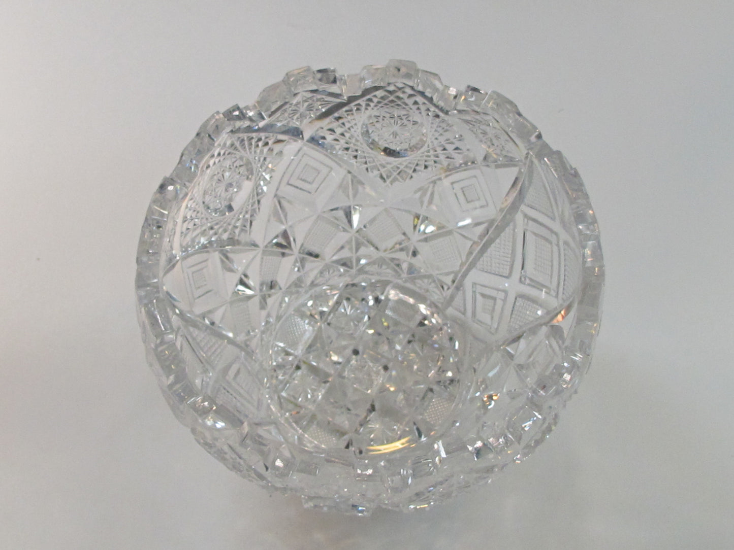 ABP cut glass ice tub Antique crystal Clark Prima Donna