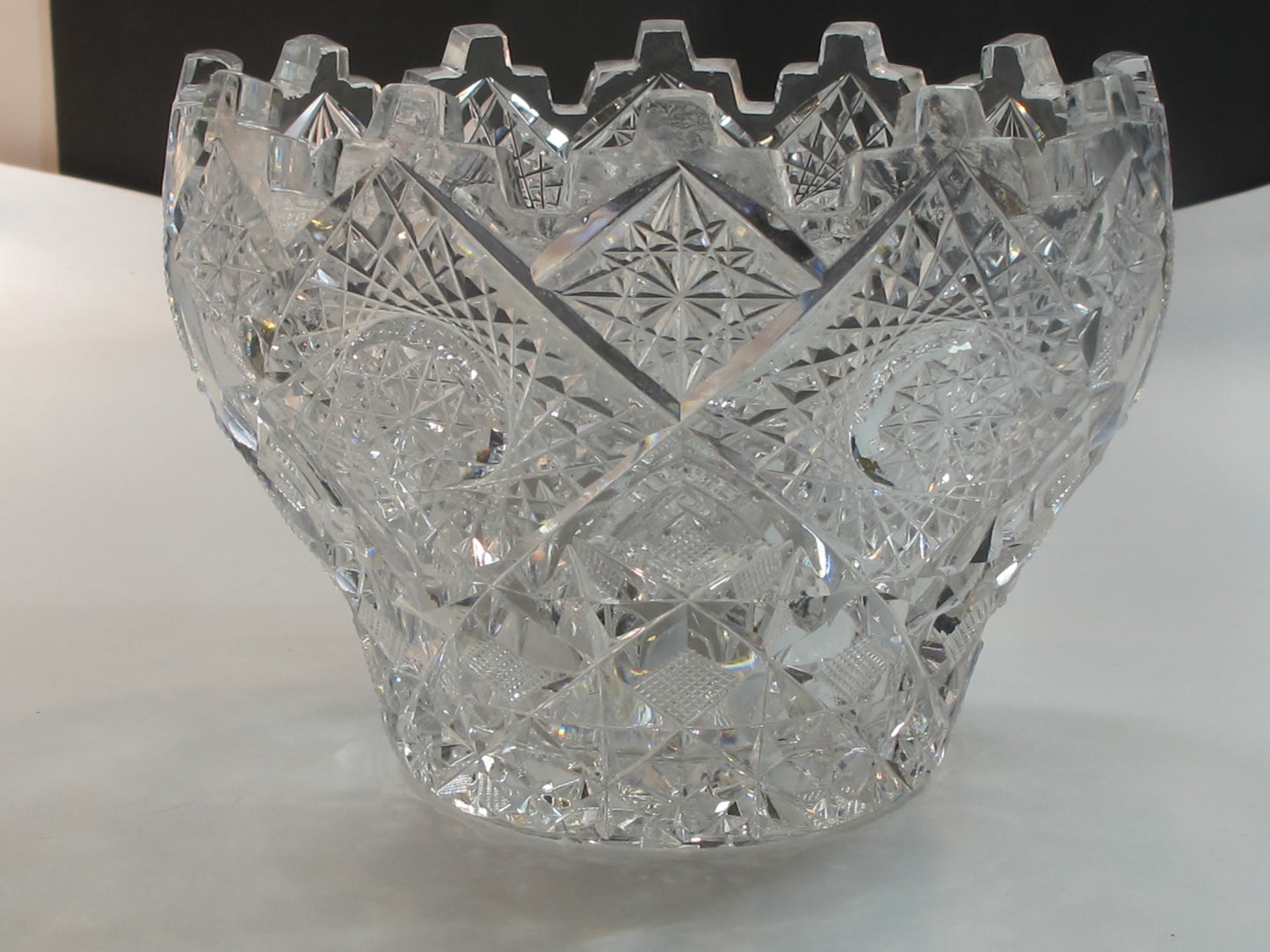 ABP cut glass ice tub Antique crystal Clark Prima Donna