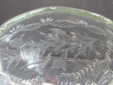 Cut glass 3 legged rose bowl sale