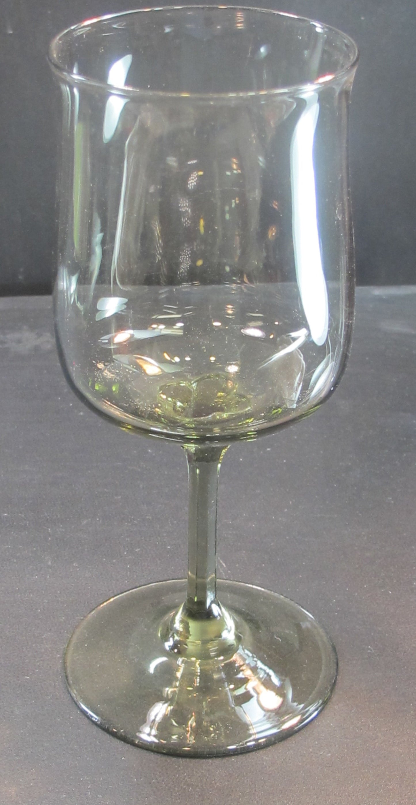 Lenox green mist wine glass Crystal Made in USA Mt Pleasant PA