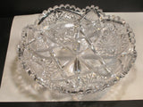 ABP cut glass LOW BOWL American brilliant BD1