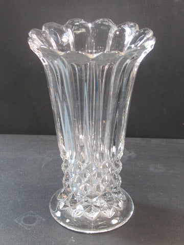 Pressed glass vase