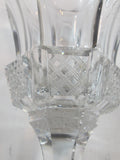 Cut glass wine stemware Hand cut Super piece