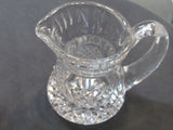 Signed Waterford crystal sugar and creamer