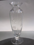 Signed Lenox HAND Cut glass bouquet vase Crystal Made in USA