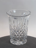 Hand Cut 24% lead crystal vase with space for etching  Award