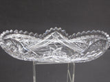 ABP Crystal Cut Glass oval dish