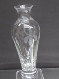 Signed Lenox HAND Cut glass flower vase Crystal Made in USA