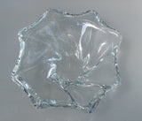 Signed Baccarat crystal freeform trinket dish glass