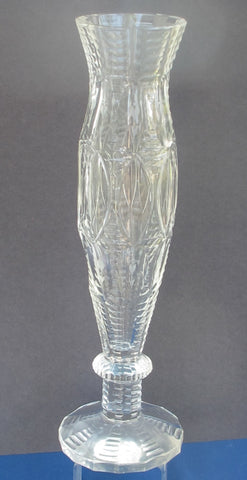 Cut glass vase